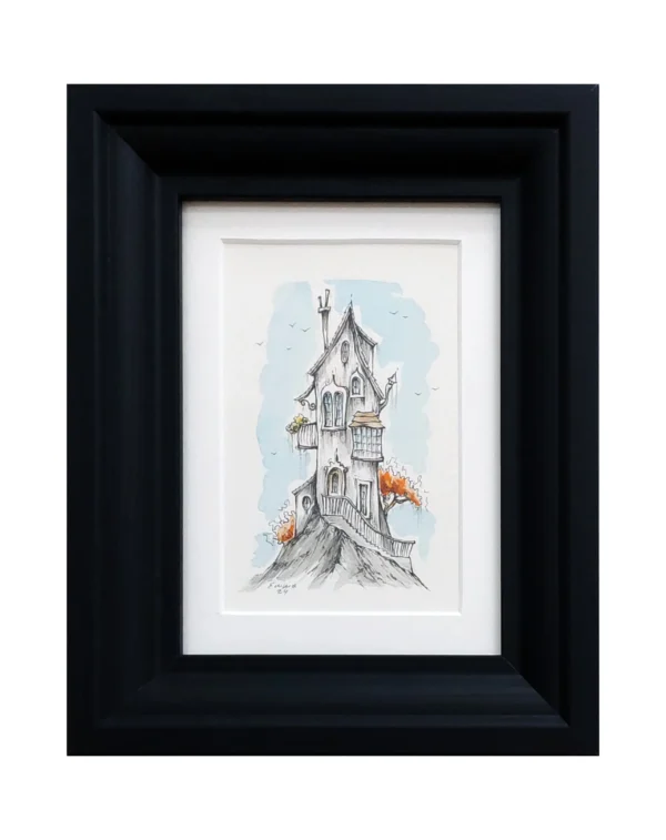 Uramljen akvarel, Ema Marković